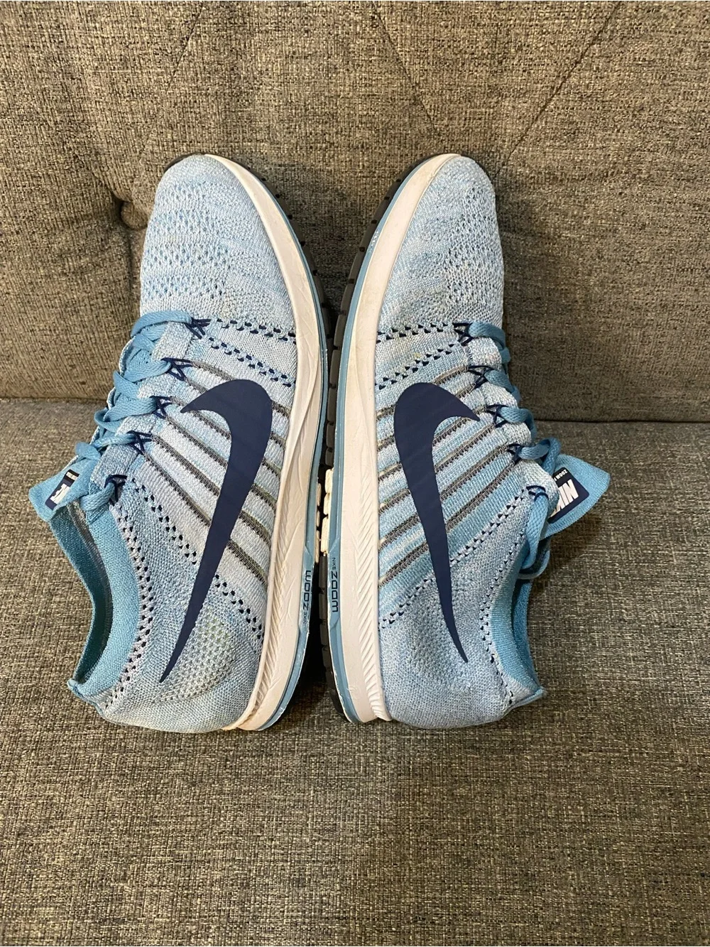 Nike Zoom Flyknit Streak Blue Sneakers Men’s Size 11.5